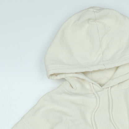 Womens UK Size M Pull&Bear Ivory Pullover Hoodie