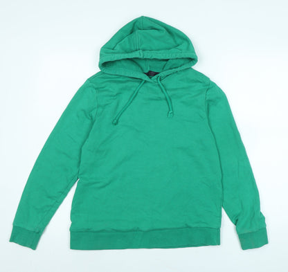 Marks & Spencer Womens Green Polyester Pullover Hoodie Size 12