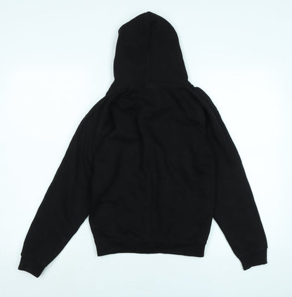 AYKIZ Boys Black Polyester Pullover Hoodie Size 9-10 Years