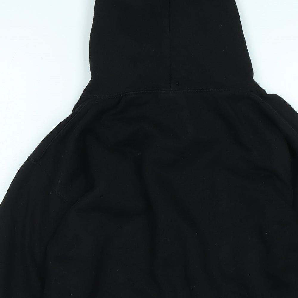 AYKIZ Boys Black Polyester Pullover Hoodie Size 9-10 Years