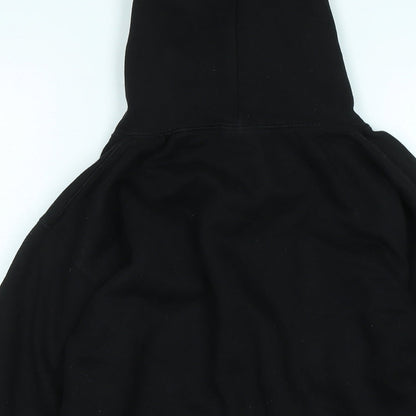 AYKIZ Boys Black Polyester Pullover Hoodie Size 9-10 Years