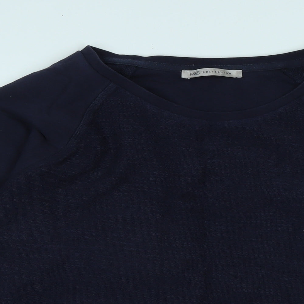 Womens UK Size 16 Marks and Spencer Blue Pullover Jumper