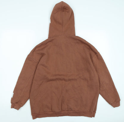 Boohoo Womens Brown Polyester Pullover Hoodie Size XS