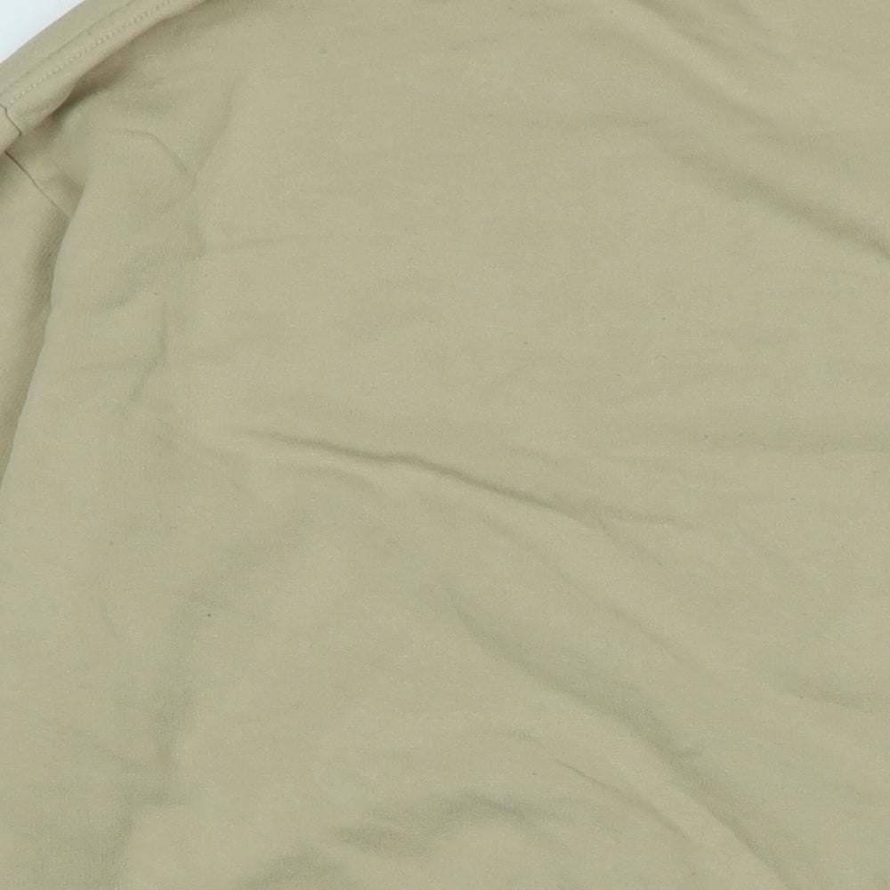 H&M Womens Beige Polyester Pullover Sweatshirt Size S