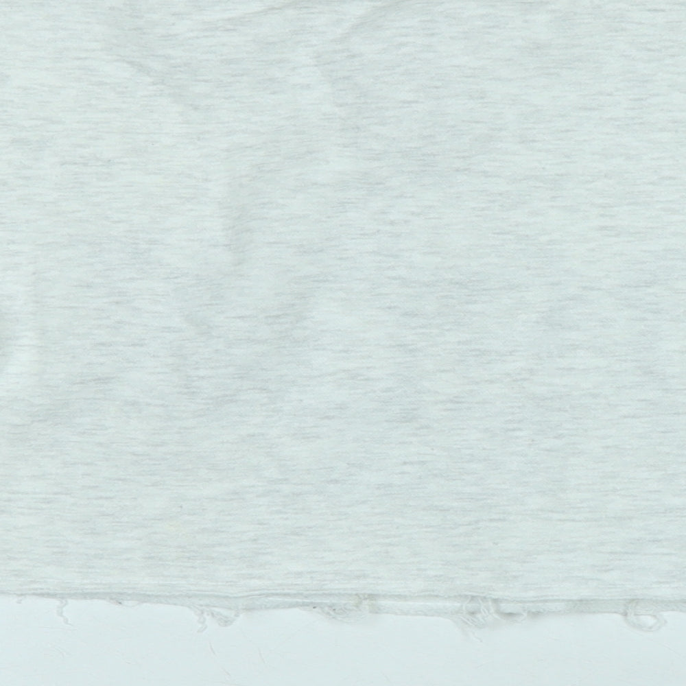 Boohoo Womens Grey Polyester Pullover Sweatshirt Size S - DSGN Studio.