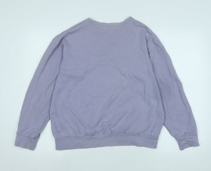 Everyday will a gift Womens Purple Polyester Pullover Sweatshirt Size L - Everyday will a gift
