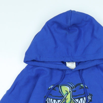 Mens UK Size M Gildan Blue Pullover Hoodie