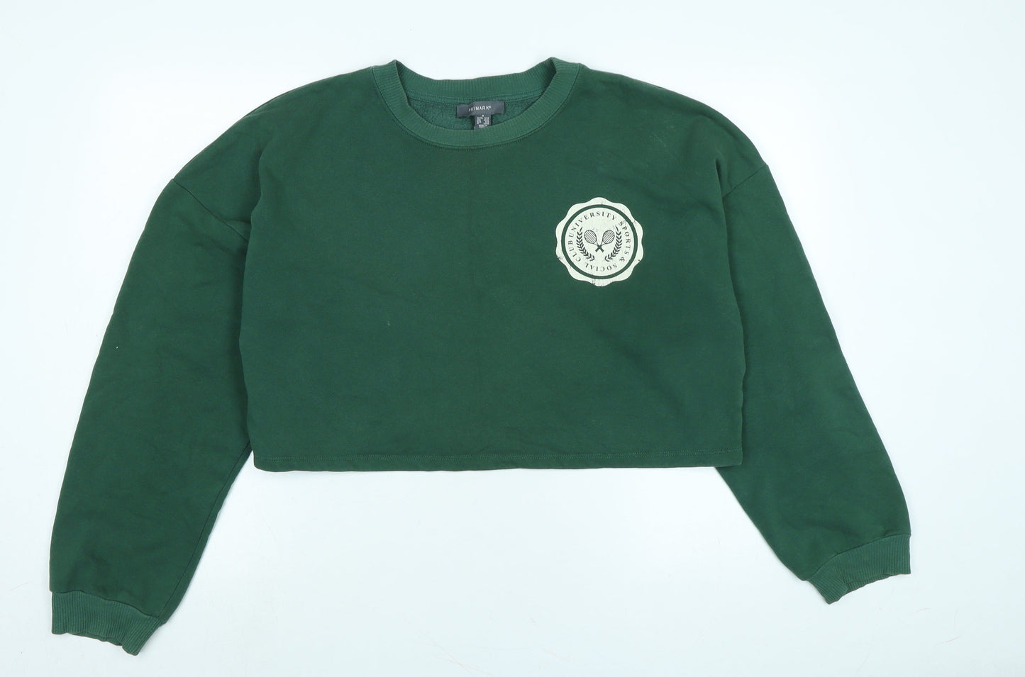 Club Univeristy Sports Womens Green Polyester Pullover Sweatshirt Size M - University Sports & Social club