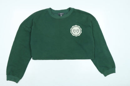 Club Univeristy Sports Womens Green Polyester Pullover Sweatshirt Size M - University Sports & Social club