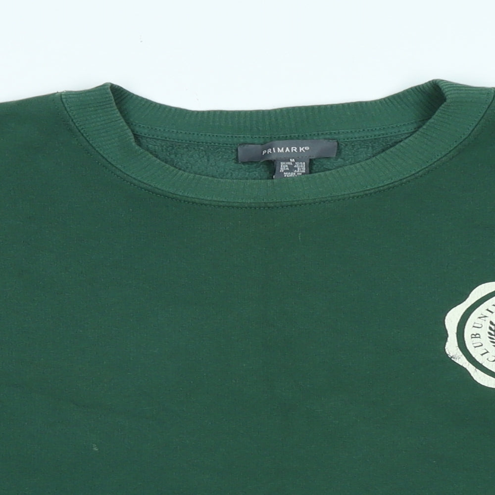 Club Univeristy Sports Womens Green Polyester Pullover Sweatshirt Size M - University Sports & Social club