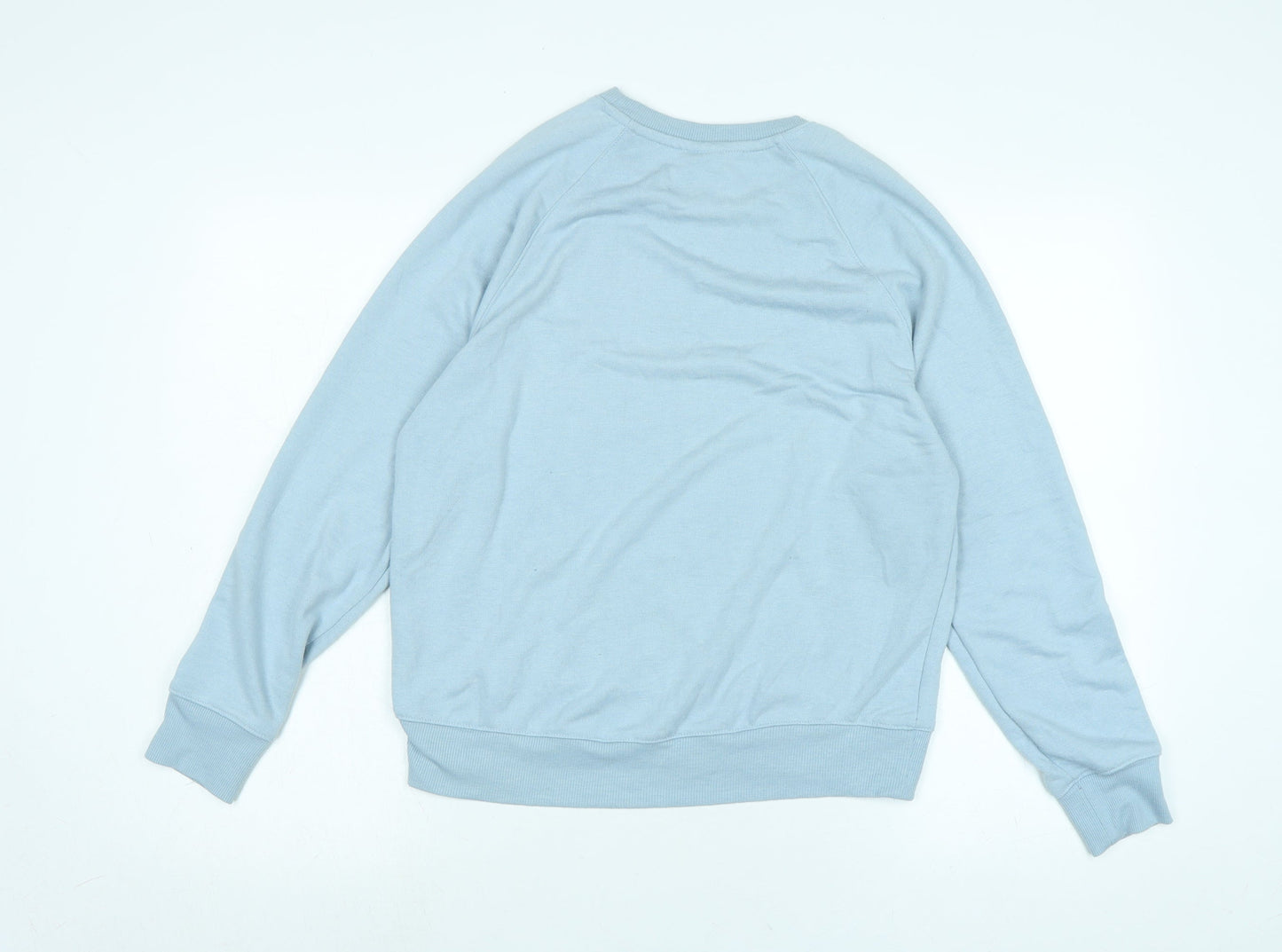 H&M Womens Blue Cotton Pullover Sweatshirt Size S