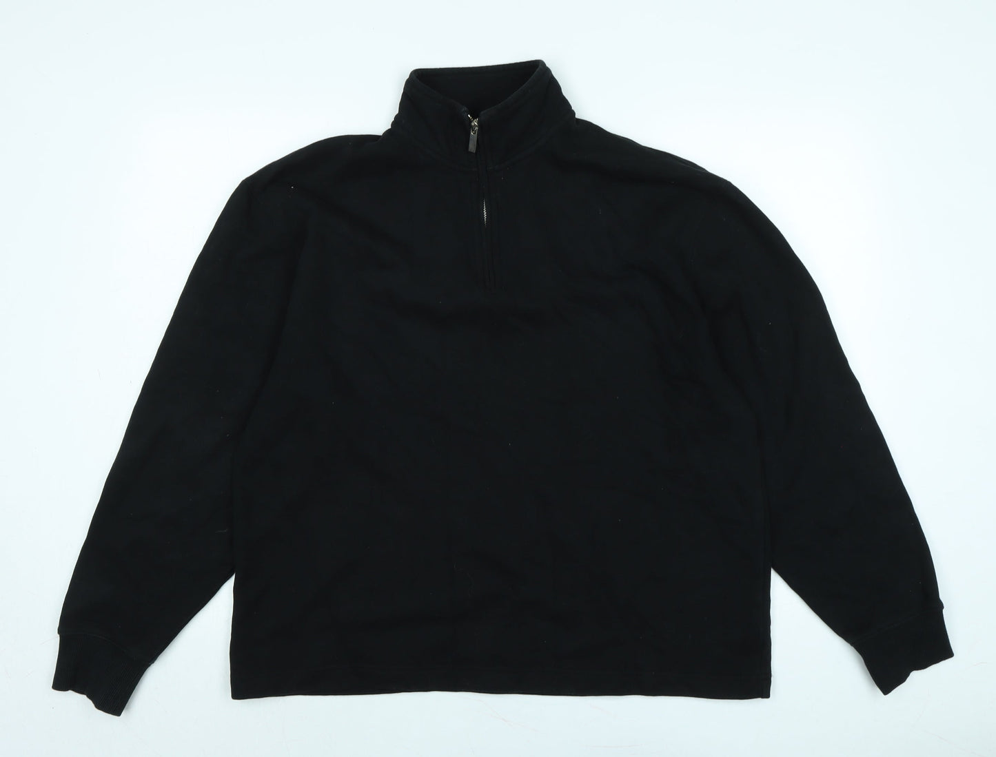 Topman Mens Black Polyester Pullover Sweatshirt Size M