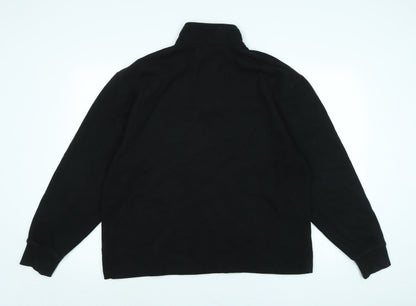Topman Mens Black Polyester Pullover Sweatshirt Size M