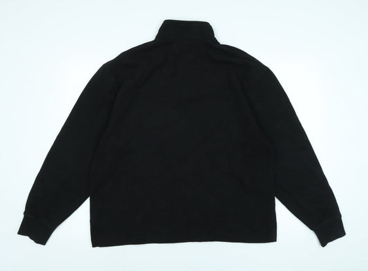 Topman Mens Black Polyester Pullover Sweatshirt Size M