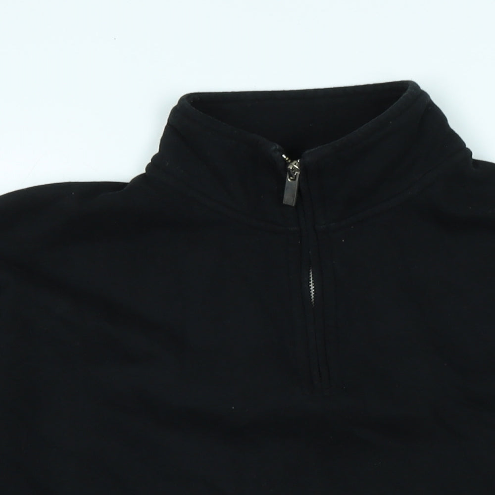 Topman Mens Black Polyester Pullover Sweatshirt Size M