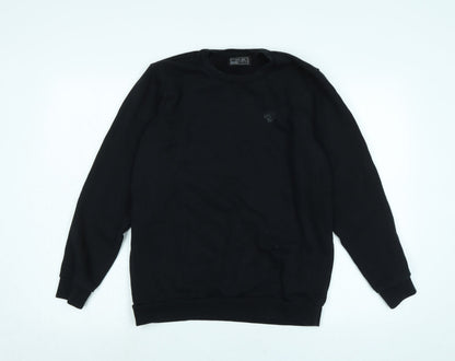 Next Boys Black Polyester Pullover Sweatshirt Size 15 Years - Small skull Logo