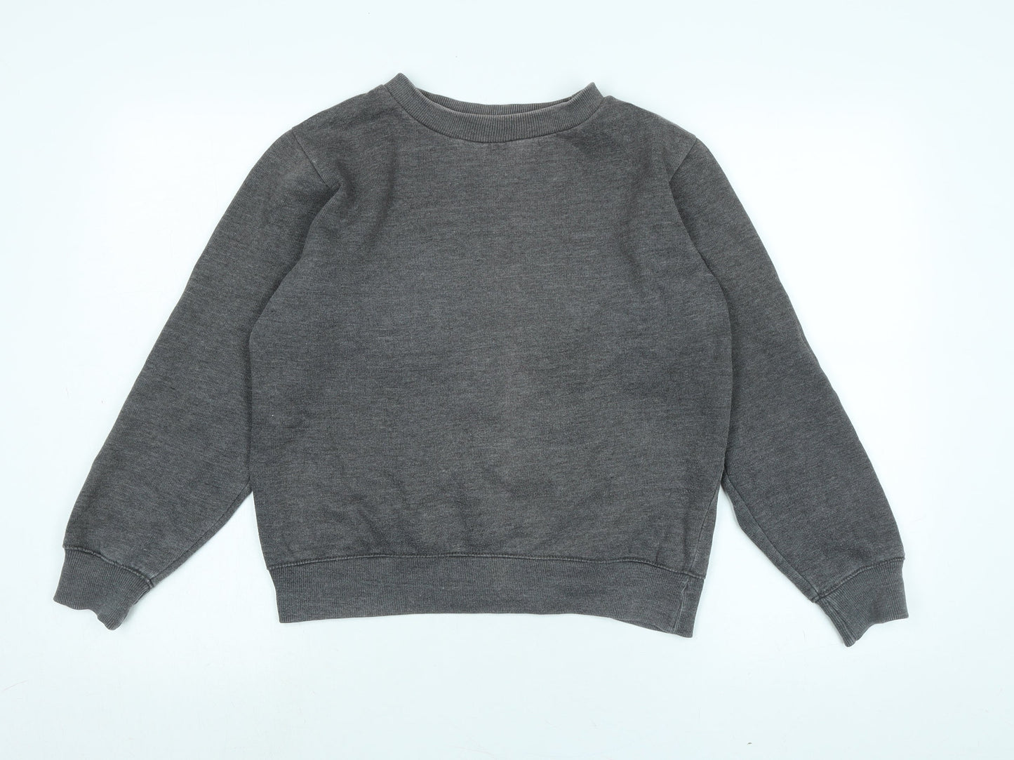 Boohoo Womens Grey Polyester Pullover Sweatshirt Size 10