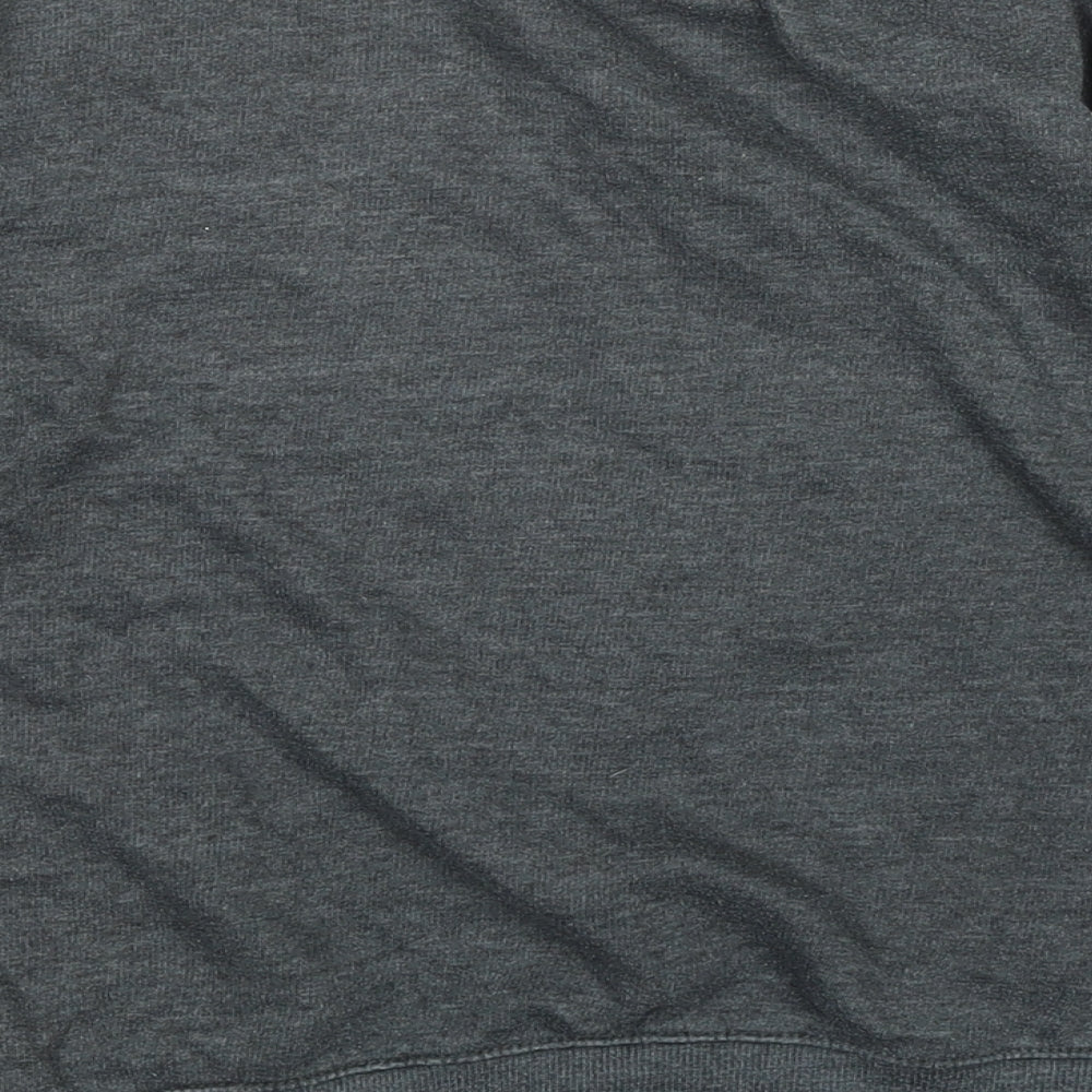 Boohoo Womens Grey Polyester Pullover Sweatshirt Size 10