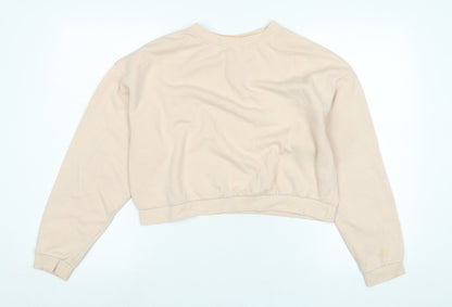 Divided Womens Pink Polyester Pullover Sweatshirt Size M