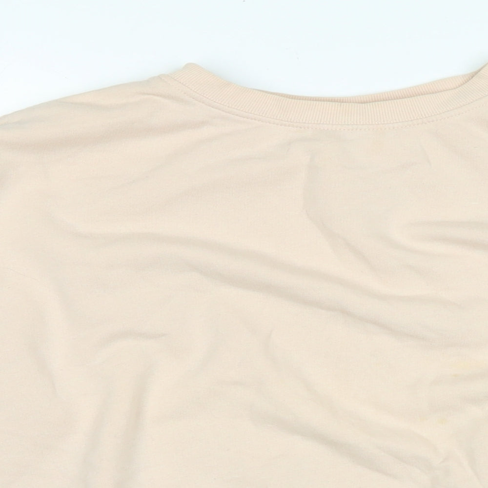 Divided Womens Pink Polyester Pullover Sweatshirt Size M