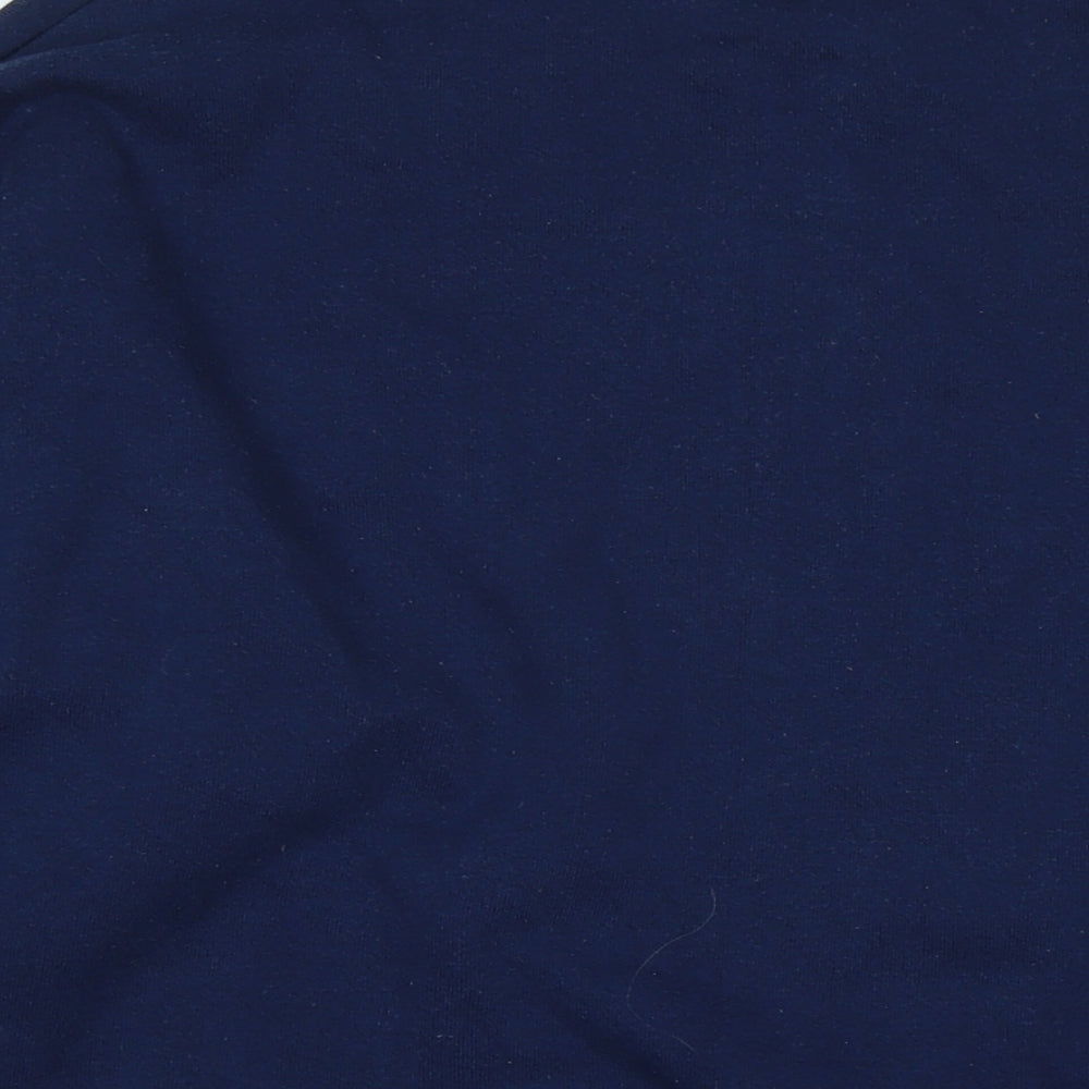 Haines Mens Blue Cotton Pullover Sweatshirt Size XL - Bull Logo