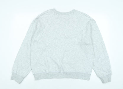 H&M Womens Grey Cotton Pullover Sweatshirt Size S - NYC Athletics Club-1999-manhattan New York.