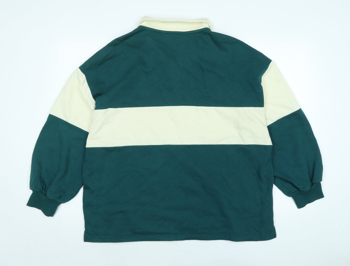State Team Mens Green Polyester Pullover Sweatshirt Size M - State Team Michigan- Est 1964