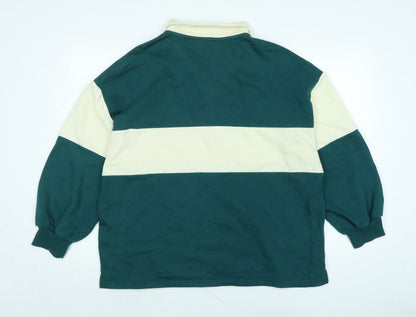State Team Mens Green Polyester Pullover Sweatshirt Size M - State Team Michigan- Est 1964