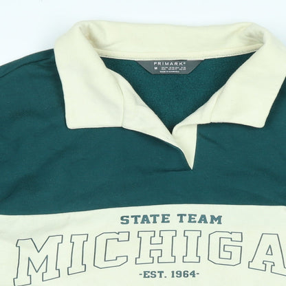 State Team Mens Green Polyester Pullover Sweatshirt Size M - State Team Michigan- Est 1964
