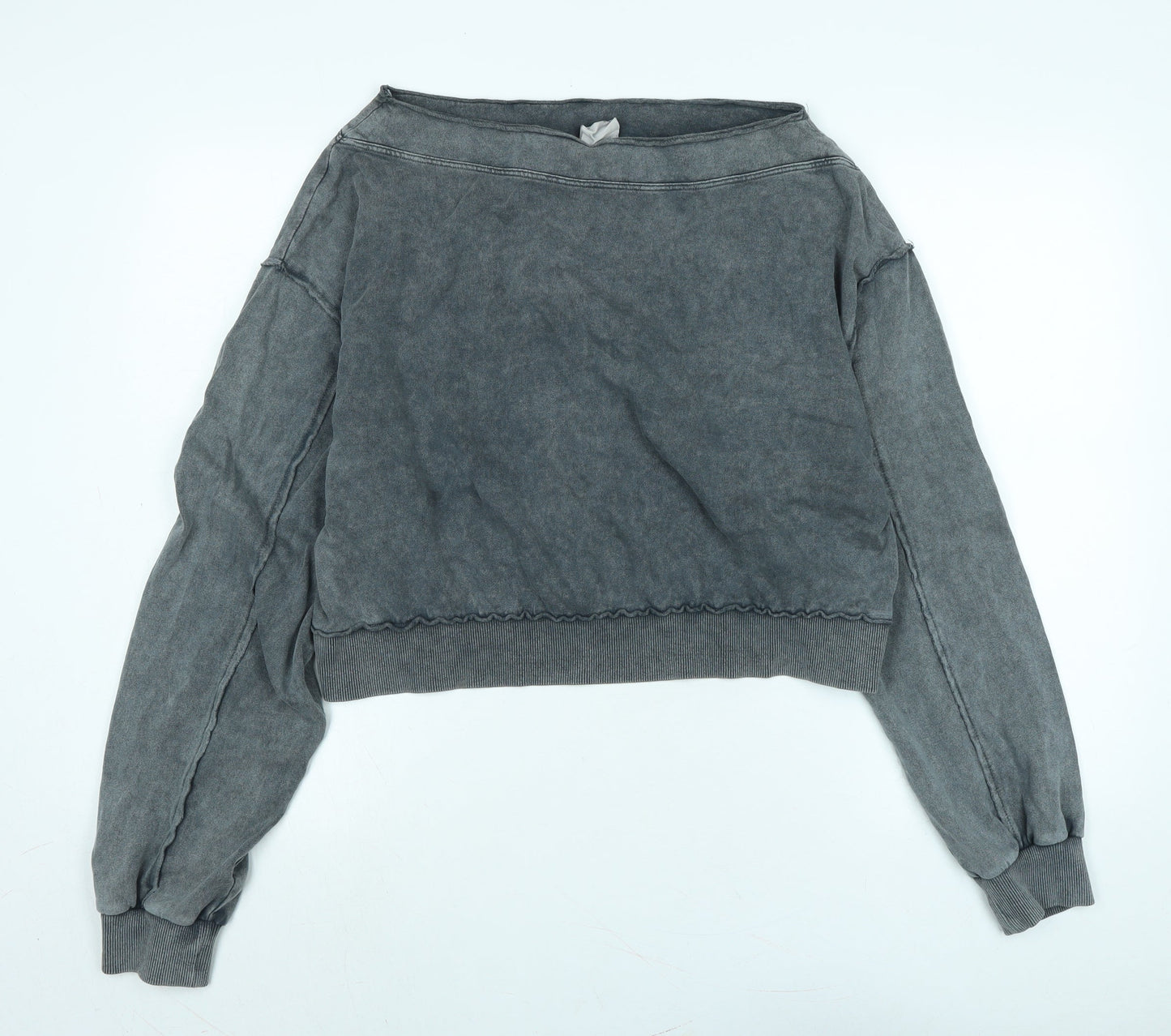 Womens UK Size S Pull&Bear Grey Pullover Sweatshirt