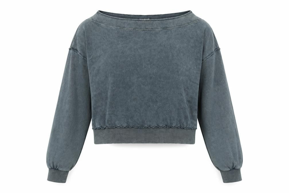 Womens UK Size S Pull&Bear Grey Pullover Sweatshirt