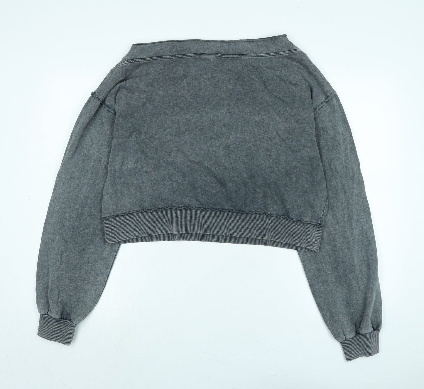 Womens UK Size S Pull&Bear Grey Pullover Sweatshirt