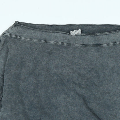 Womens UK Size S Pull&Bear Grey Pullover Sweatshirt
