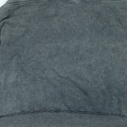 Womens UK Size S Pull&Bear Grey Pullover Sweatshirt
