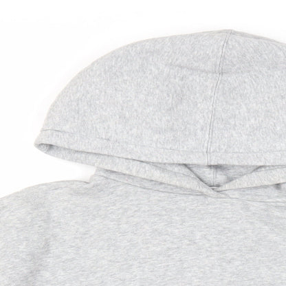 Zara Womens Grey Cotton Pullover Hoodie Size S Pullover