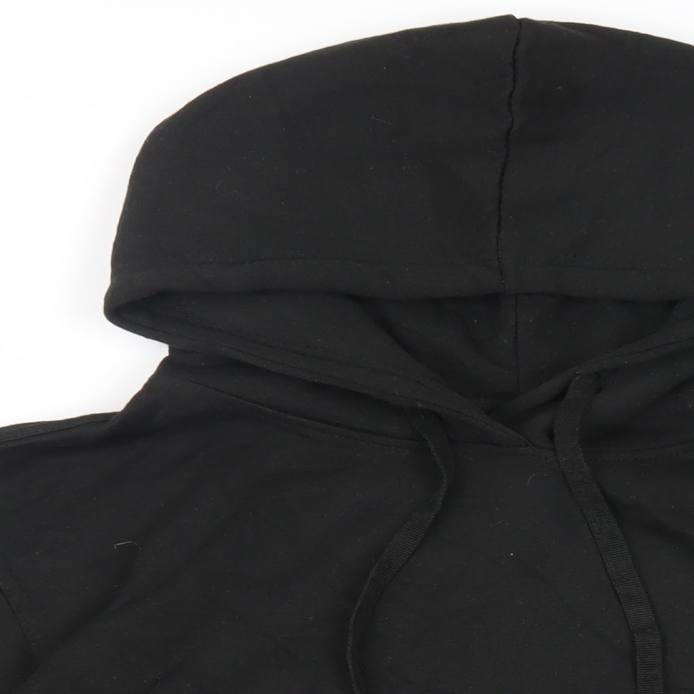 Mens UK Size M Boohoo Man Black Pullover Hoodie