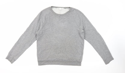Topman Mens Grey Cotton Pullover Sweatshirt Size S