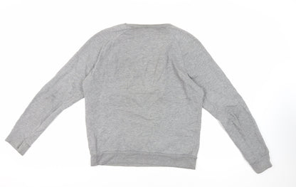 Topman Mens Grey Cotton Pullover Sweatshirt Size S