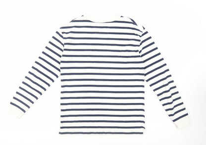 Womens UK Size S Pull&Bear White Pullover Sweatshirt