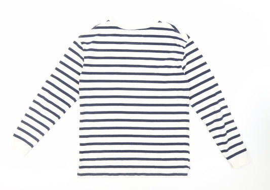 Womens UK Size S Pull&Bear White Pullover Sweatshirt