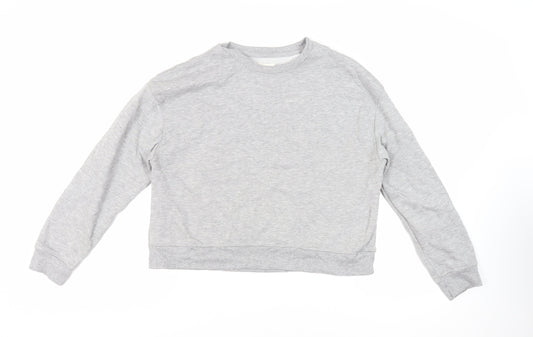Womens UK Size L Pull&Bear Grey Pullover Sweatshirt