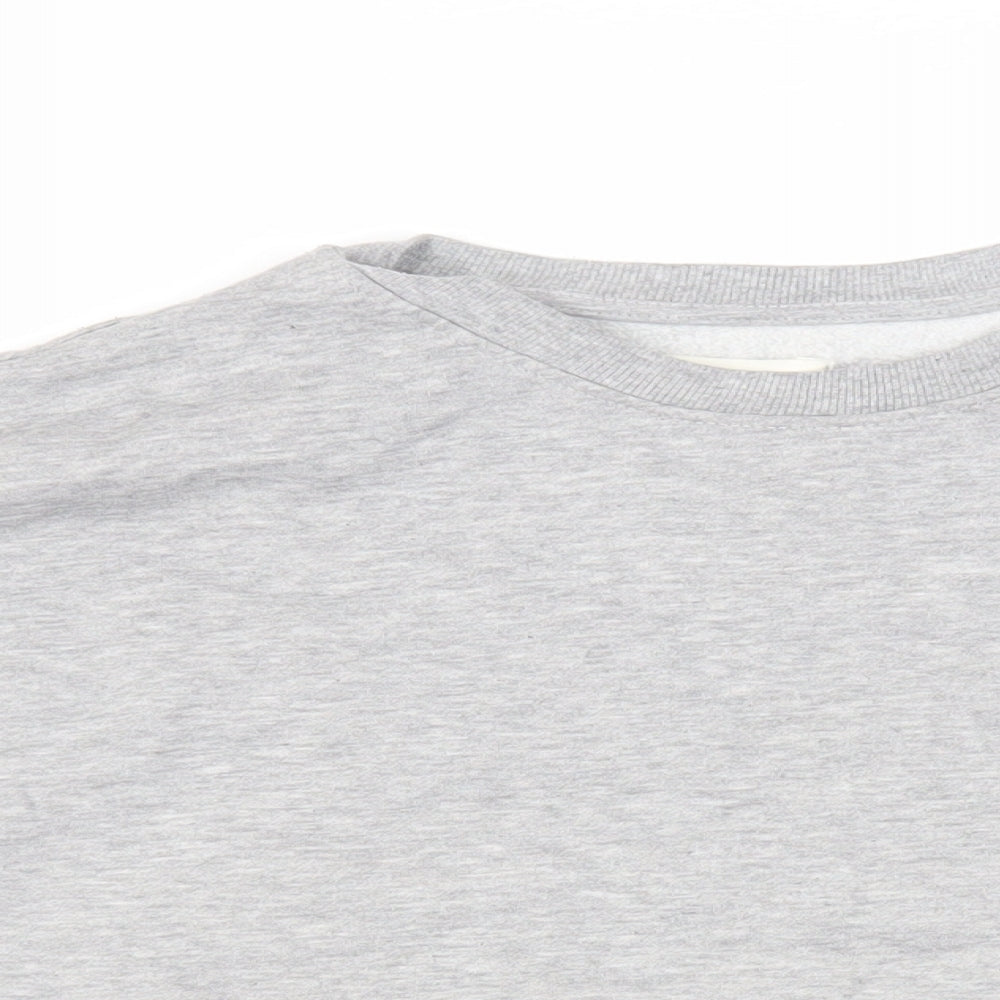 Womens UK Size L Pull&Bear Grey Pullover Sweatshirt