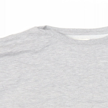 Womens UK Size L Pull&Bear Grey Pullover Sweatshirt