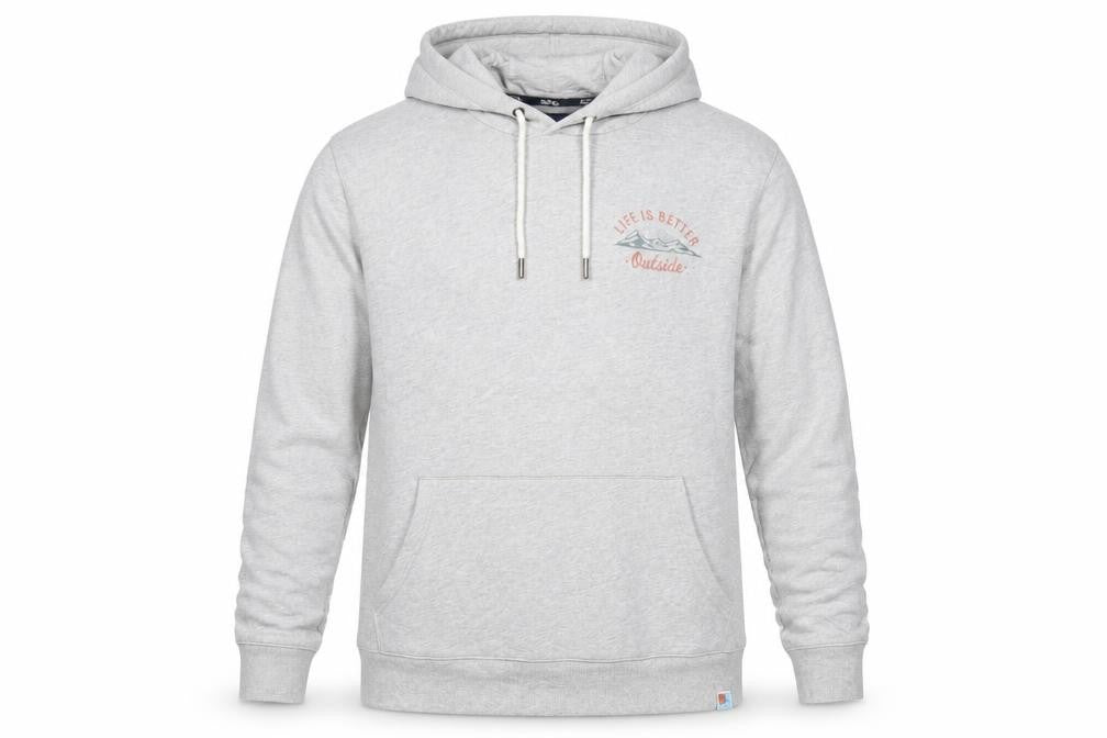 Next Mens Grey Cotton Pullover Hoodie Size L - Pockets YosemiteNational Park