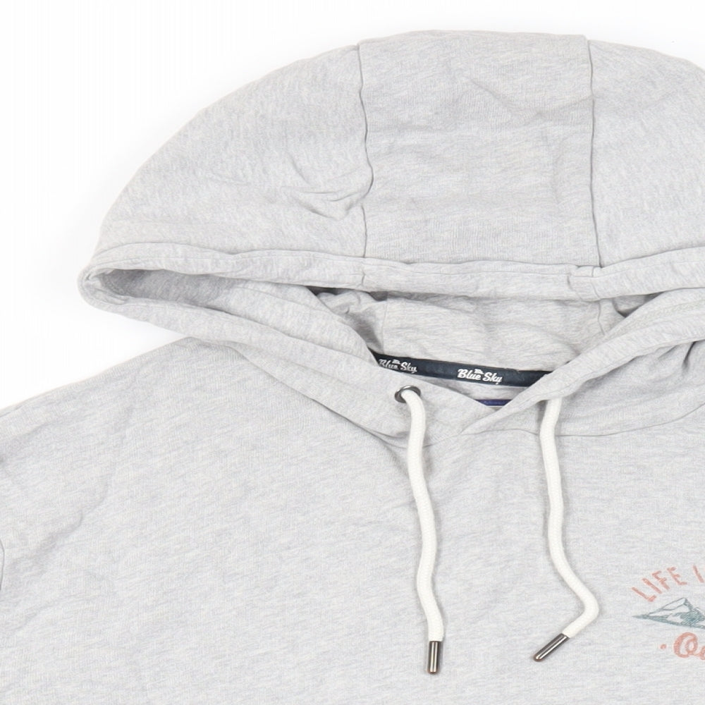 Mens UK Size L NEXT Grey Pullover Hoodie