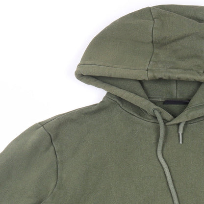 Napapuri Mens Green Cotton Pullover Hoodie Size M - Logo