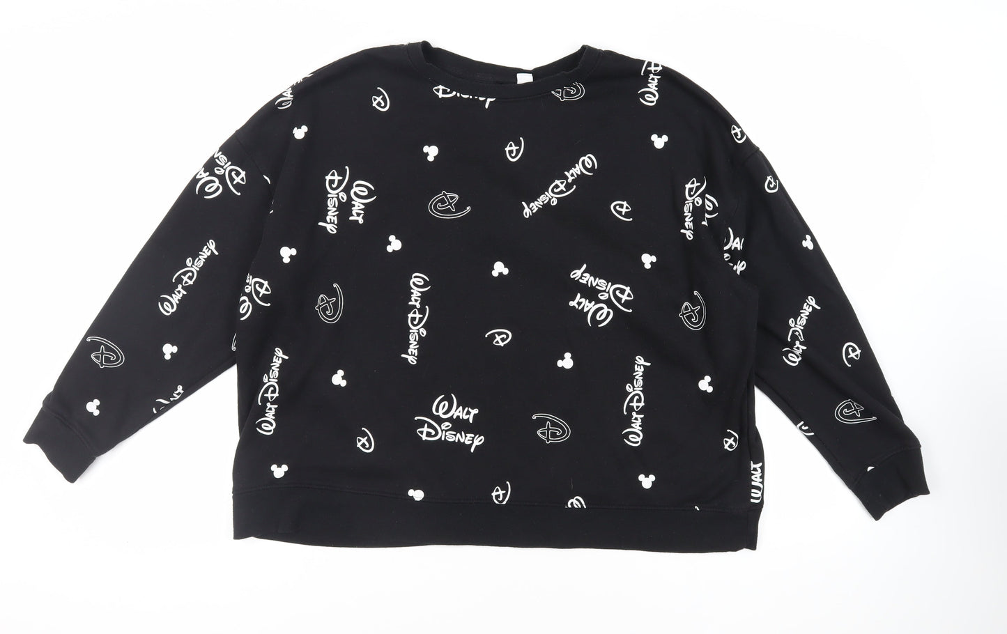 Womens UK Size 2XL Disney Black Pullover Sweatshirt