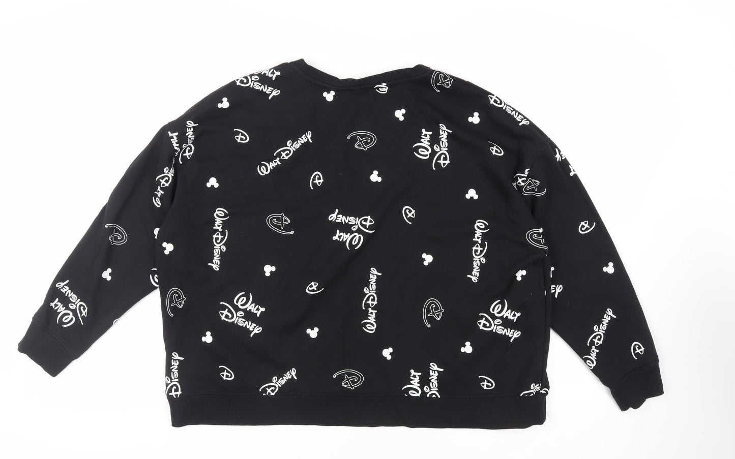 Womens UK Size 2XL Disney Black Pullover Sweatshirt
