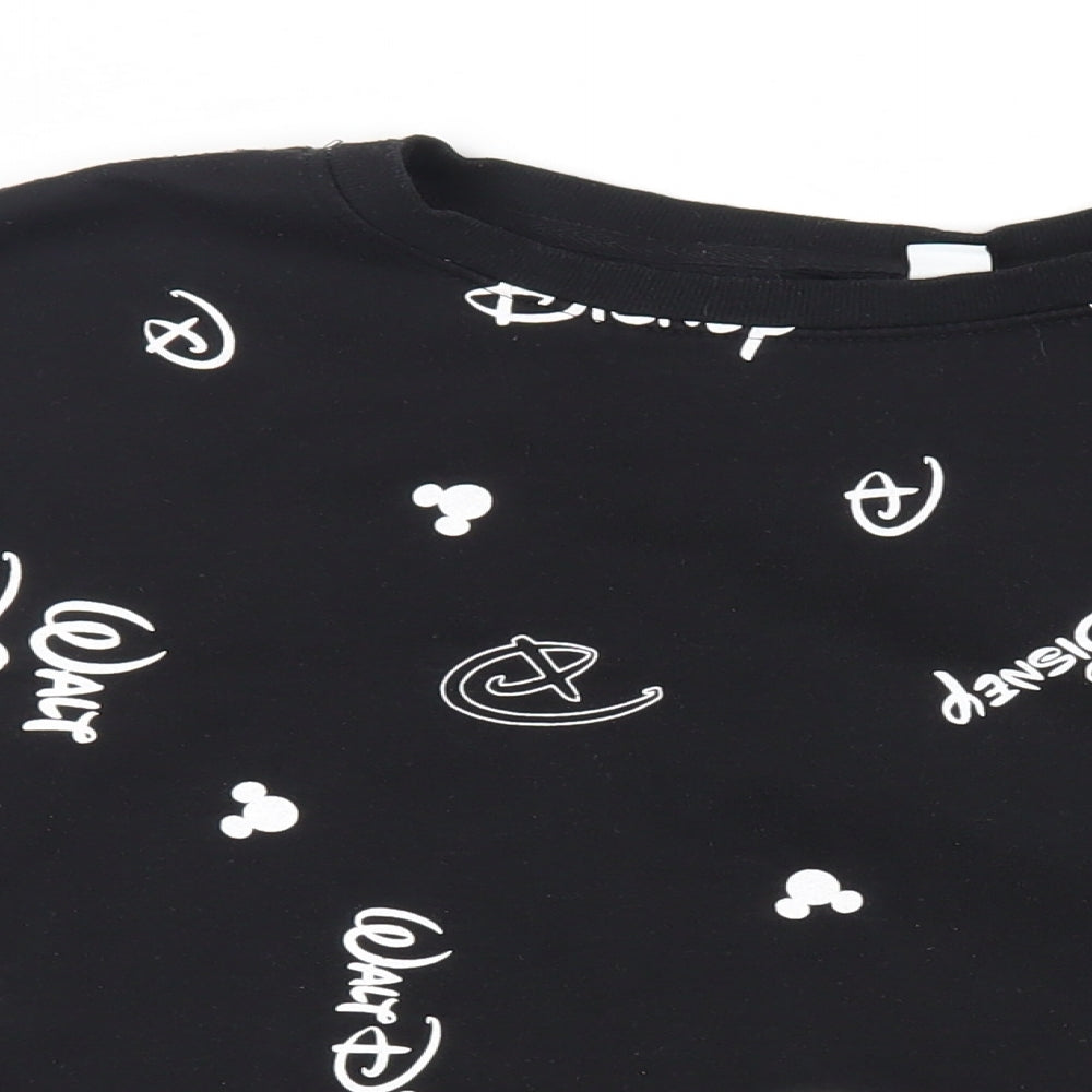Womens UK Size 2XL Disney Black Pullover Sweatshirt