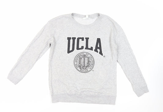 Womens UK Size XS H&M Mama Grey Pullover Sweatshirt